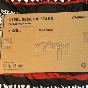 Steel Desktop Stand for Laptop/Monitor - Gray